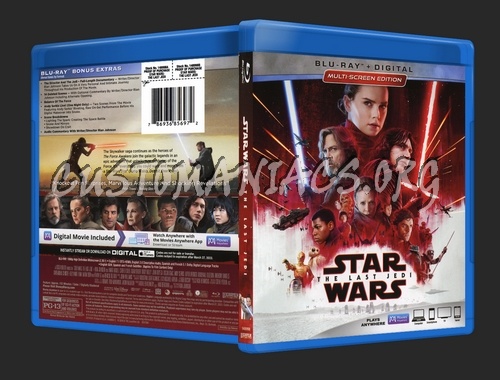 Star Wars - The Last Jedi blu-ray cover