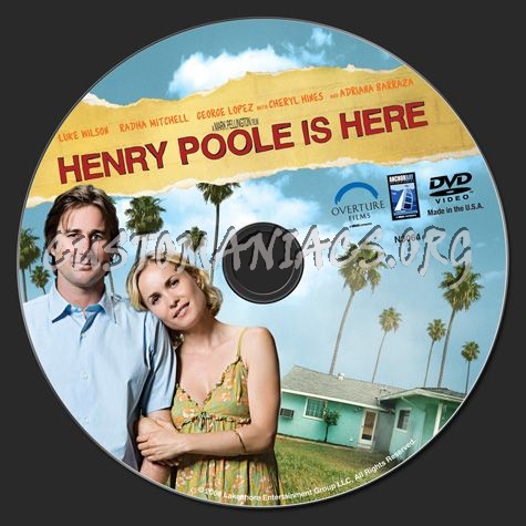 Henry Poole is Here dvd label