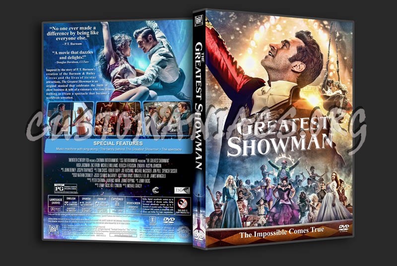 The Greatest Showman dvd cover