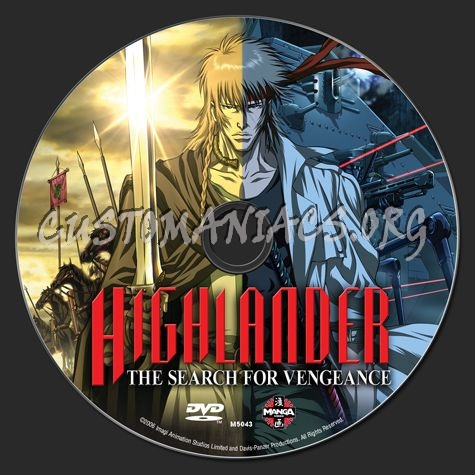 Highlander The Search for Vengeance dvd label