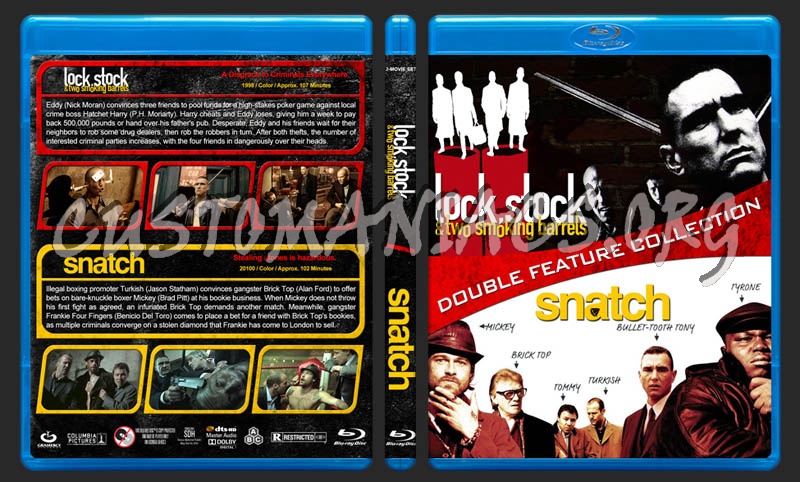 Lock, Stock & Two Smoking Barrels / Snatch Double Feature blu-ray cover