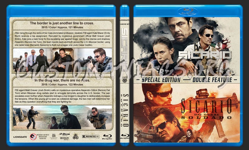 Sicario Double Feature blu-ray cover