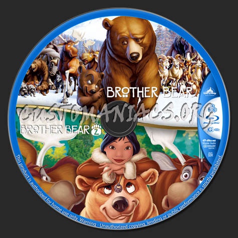 Brother Bear Double Feature blu-ray label