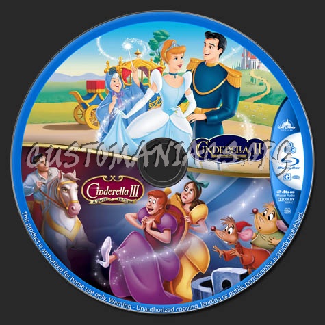 Cinderella II & III blu-ray label