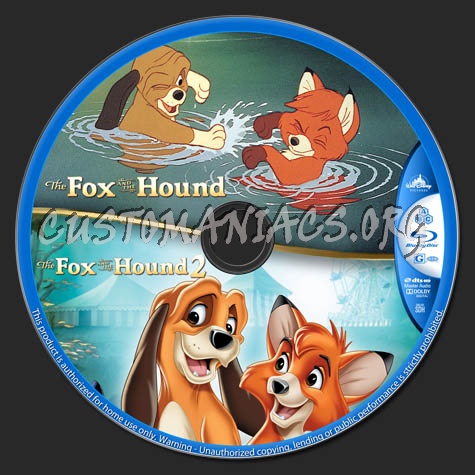 The Fox & the Hound Double Feature blu-ray label