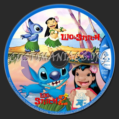 Lilo & Stitch Double Feature blu-ray label