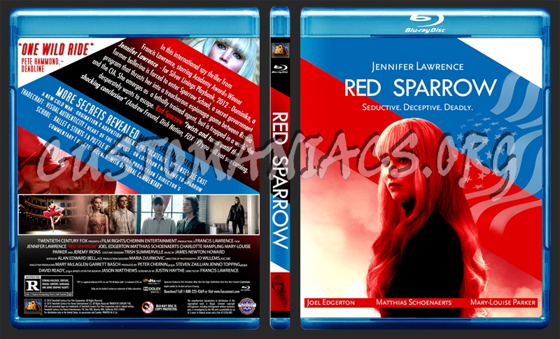 Red Sparrow blu-ray cover