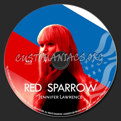 Red Sparrow dvd label