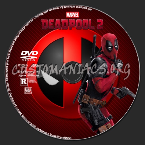 Deadpool 2 dvd label