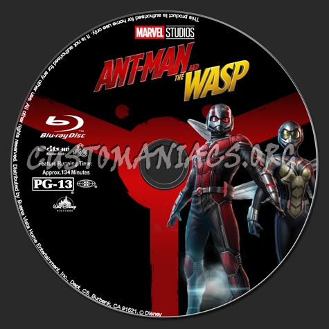 Ant-Man And The Wasp blu-ray label