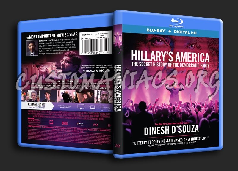 Hillary's America blu-ray cover