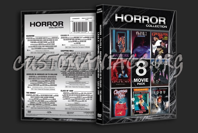 Horror Collection 8 Movie Pack dvd cover