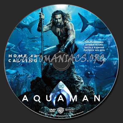 Aquaman (2018) dvd label