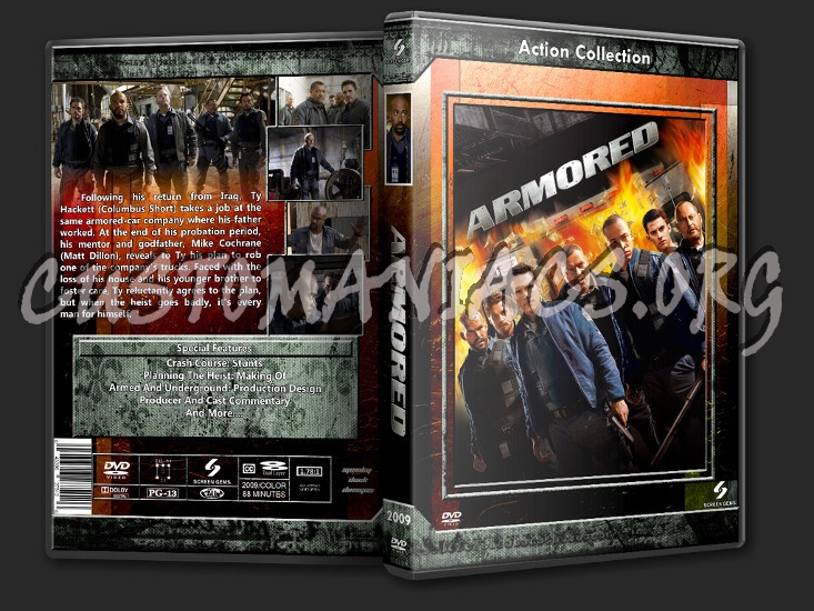 Armored dvd cover