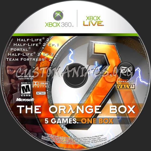 The Orange Box dvd label