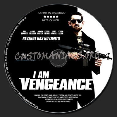 I Am Vengeance blu-ray label