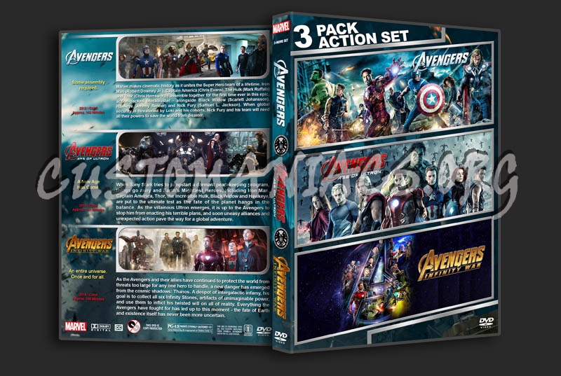 Avengers Triple Feature dvd cover