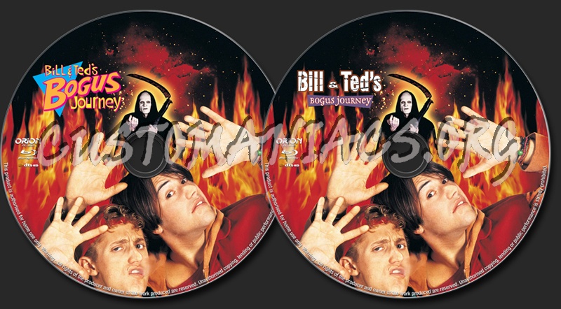 Bill & Ted's Bogus Journey blu-ray label