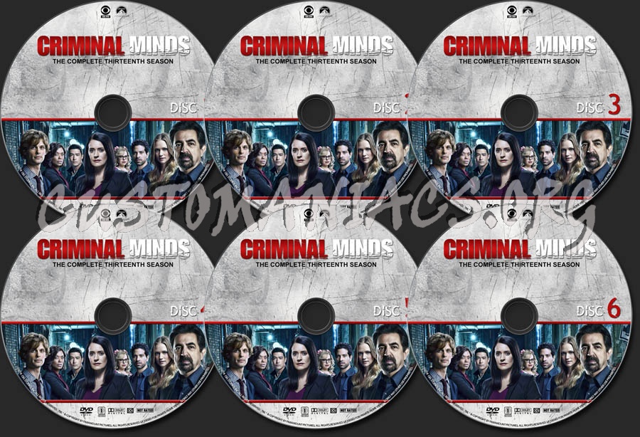 Criminal Minds Season 13 dvd label DVD Covers Labels by