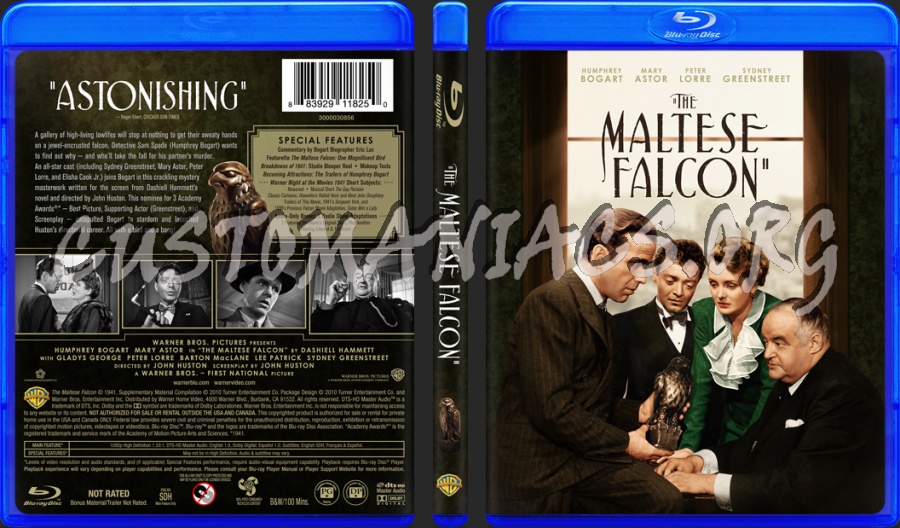 The Maltese Falcon blu-ray cover