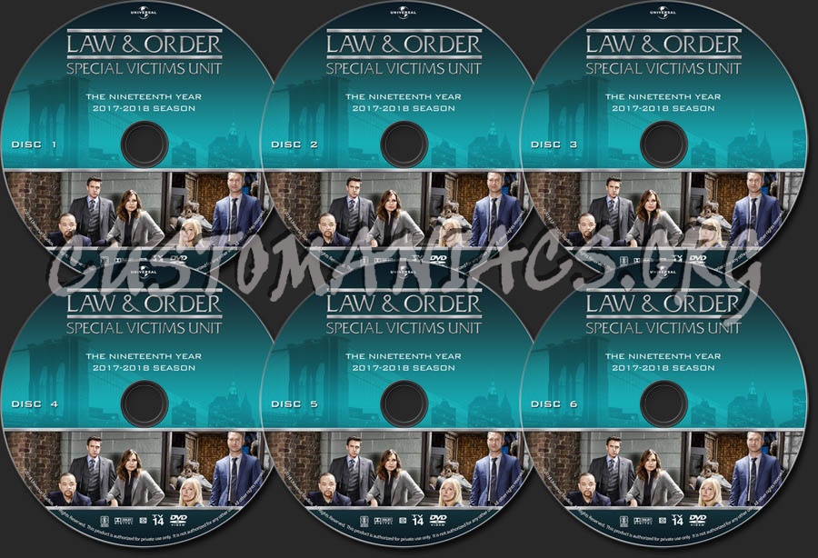 Law & Order: Special Victims Unit - Season 19 dvd label