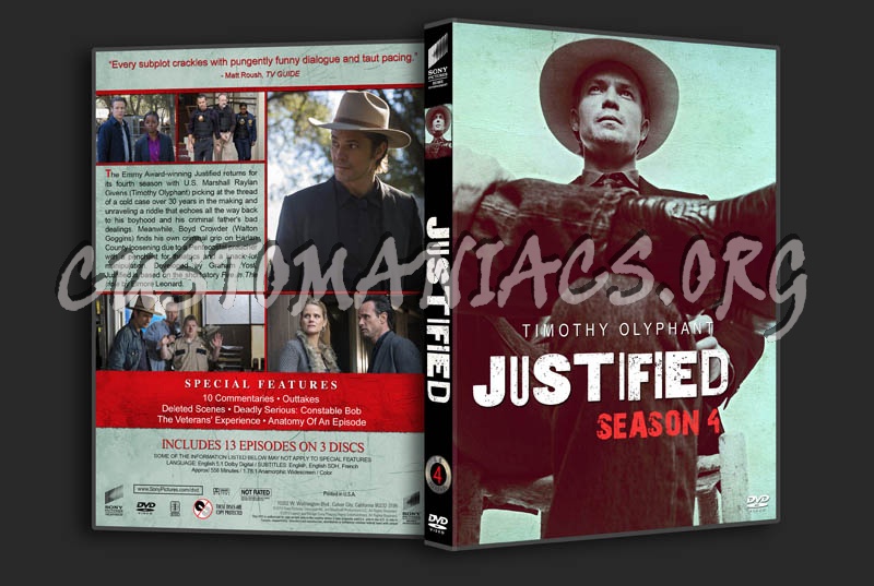 Justified - Seasons 1-6 dvd cover