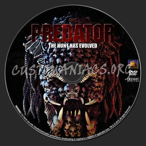 The Predator (2018) dvd label