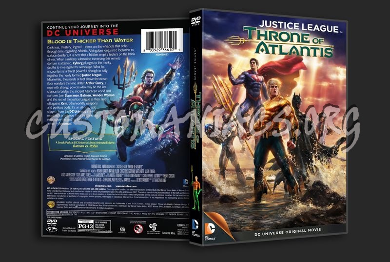 Justice League Throne of Atlantis dvd cover