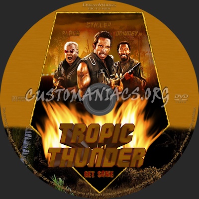 Tropic Thunder dvd label