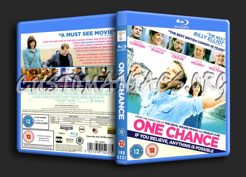 One Chance blu-ray cover