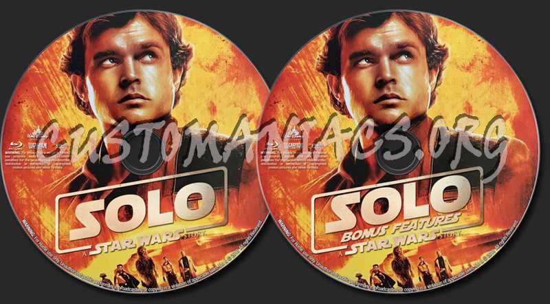 Solo: A Star Wars Story blu-ray label