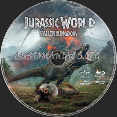 Jurassic World: Fallen Kingdom blu-ray label