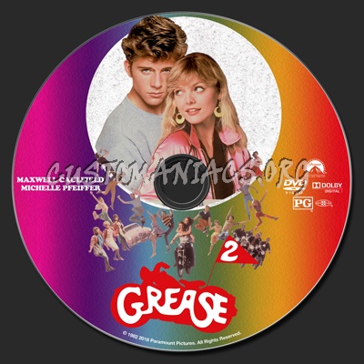 Grease 2 dvd label