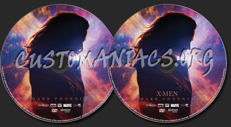 X-Men Dark Phoenix (2019) dvd label