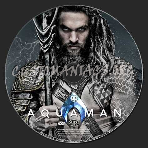 Aquaman (2018) dvd label