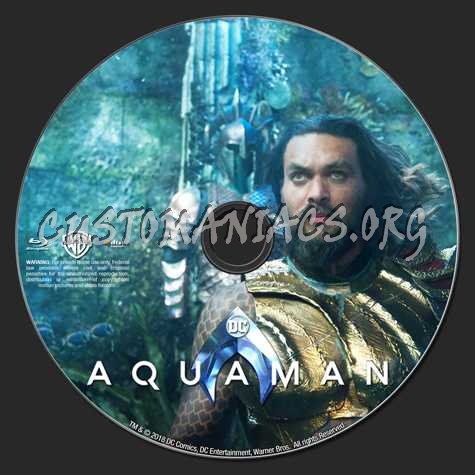 Aquaman (2018) blu-ray label