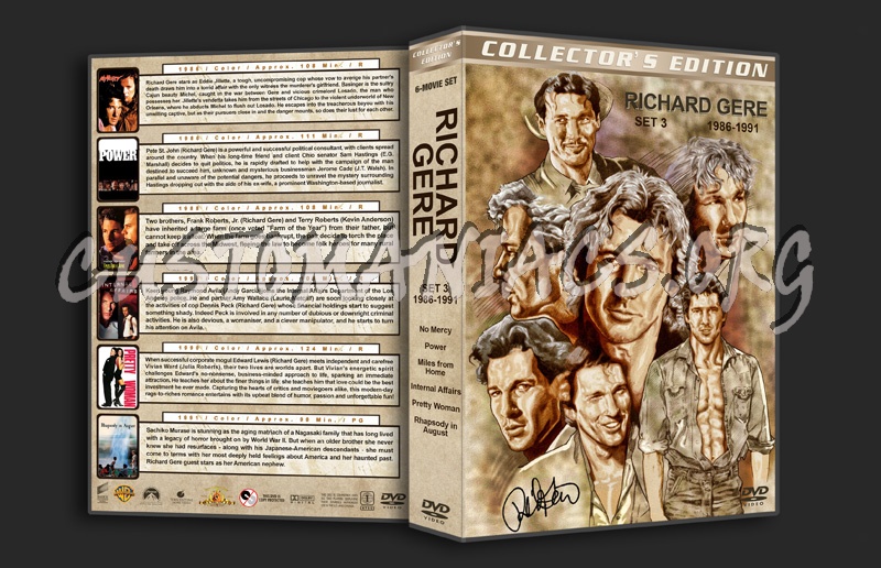 Richard Gere Film Collection - Set 3 (1986-1991) dvd cover