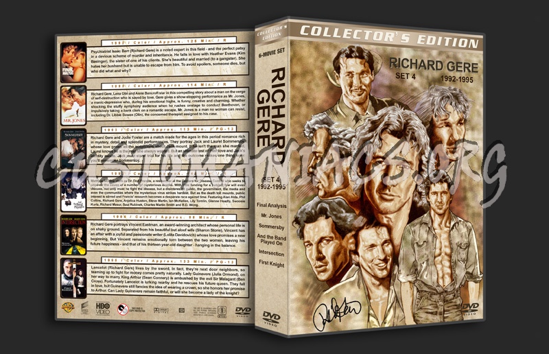 Richard Gere Film Collection - Set 4 (1992-1995) dvd cover