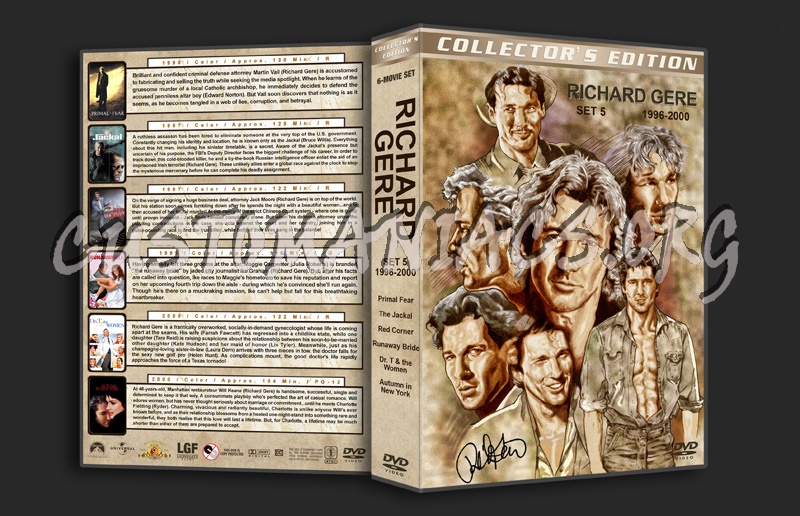 Richard Gere Film Collection - Set 5 (1996-2000) dvd cover