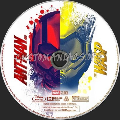 Ant-Man and the Wasp blu-ray label