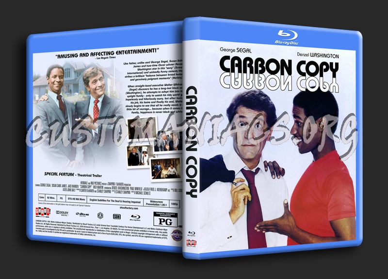 Carbon Copy (1981) dvd cover
