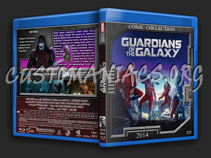 Guardians of The Galaxy blu-ray cover