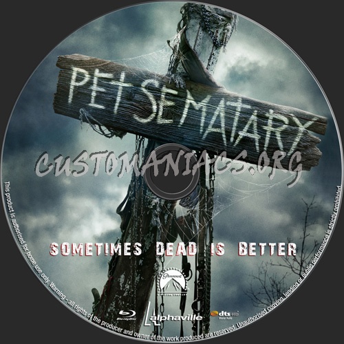 Pet Semetary blu-ray label