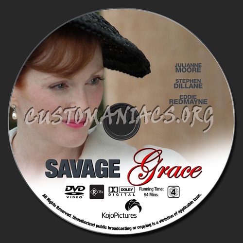 Savage Grace dvd label