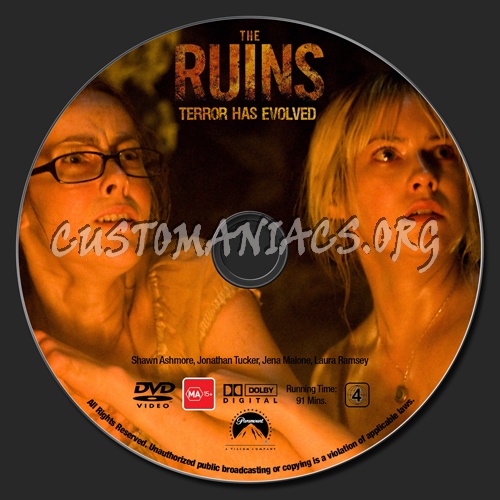 The Ruins dvd label