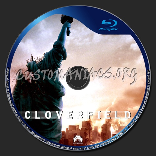 Cloverfield blu-ray label