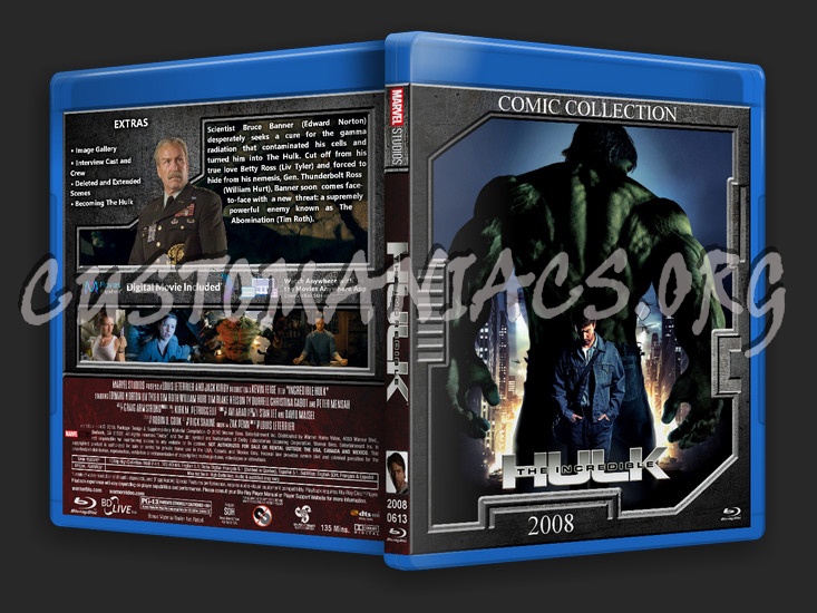 Incredible Hulk blu-ray cover