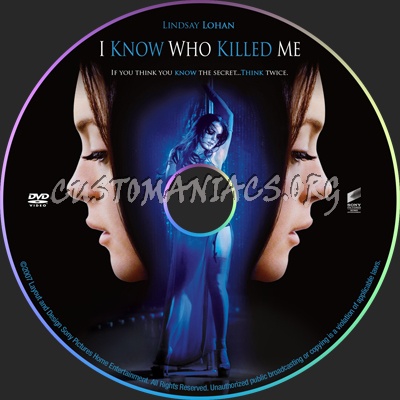 I Know Who Killed Me dvd label