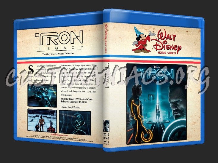 Tron Legacy blu-ray cover