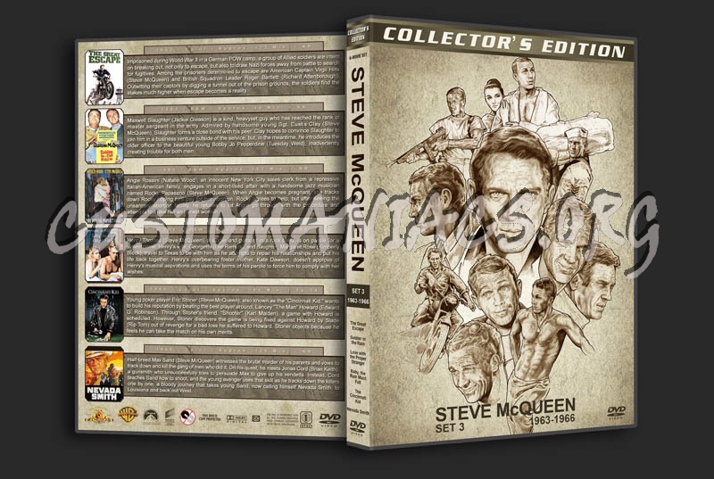 Steve McQueen Filmography (1958-1980) - standard set dvd cover